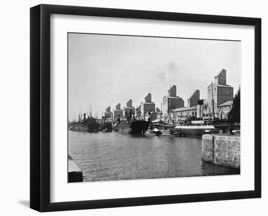 No 2 Dock and Grain Elevators, Buenos Aires, Argentina-null-Framed Giclee Print