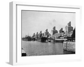 No 2 Dock and Grain Elevators, Buenos Aires, Argentina-null-Framed Giclee Print