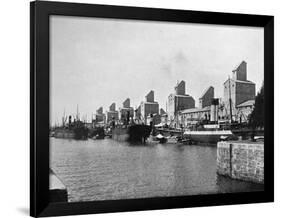 No 2 Dock and Grain Elevators, Buenos Aires, Argentina-null-Framed Premium Giclee Print