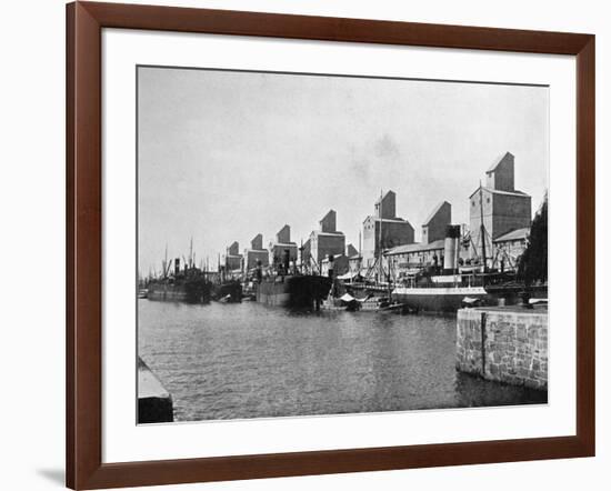 No 2 Dock and Grain Elevators, Buenos Aires, Argentina-null-Framed Giclee Print