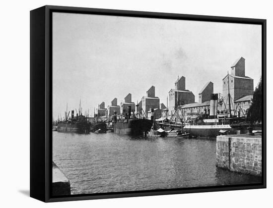 No 2 Dock and Grain Elevators, Buenos Aires, Argentina-null-Framed Stretched Canvas