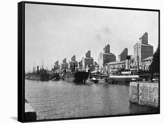 No 2 Dock and Grain Elevators, Buenos Aires, Argentina-null-Framed Stretched Canvas