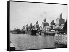 No 2 Dock and Grain Elevators, Buenos Aires, Argentina-null-Framed Stretched Canvas