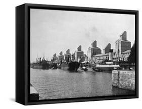 No 2 Dock and Grain Elevators, Buenos Aires, Argentina-null-Framed Stretched Canvas