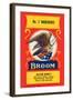 No. 2 Warehouse Eagle Broom Label-null-Framed Art Print