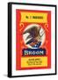 No. 2 Warehouse Eagle Broom Label-null-Framed Art Print