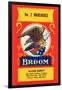 No. 2 Warehouse Eagle Broom Label-null-Framed Art Print