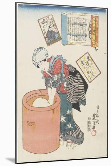 No. 20 Prince Motoyoshi, 1843-1847-Utagawa Kunisada II-Mounted Giclee Print