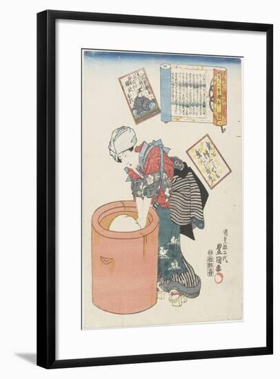 No. 20 Prince Motoyoshi, 1843-1847-Utagawa Kunisada II-Framed Giclee Print