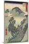 No.22 Mount Utsu, Okabe, July 1855-Utagawa Hiroshige-Mounted Giclee Print