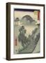 No.22 Mount Utsu, Okabe, July 1855-Utagawa Hiroshige-Framed Giclee Print