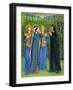 No.2292 the Salutation of Beatrice in Eden, 1850-54-Dante Gabriel Rossetti-Framed Giclee Print