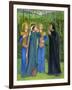 No.2292 the Salutation of Beatrice in Eden, 1850-54-Dante Gabriel Rossetti-Framed Giclee Print