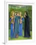 No.2292 the Salutation of Beatrice in Eden, 1850-54-Dante Gabriel Rossetti-Framed Giclee Print