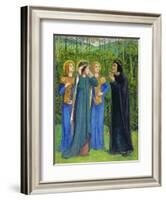 No.2292 the Salutation of Beatrice in Eden, 1850-54-Dante Gabriel Rossetti-Framed Giclee Print