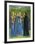 No.2292 the Salutation of Beatrice in Eden, 1850-54-Dante Gabriel Rossetti-Framed Giclee Print