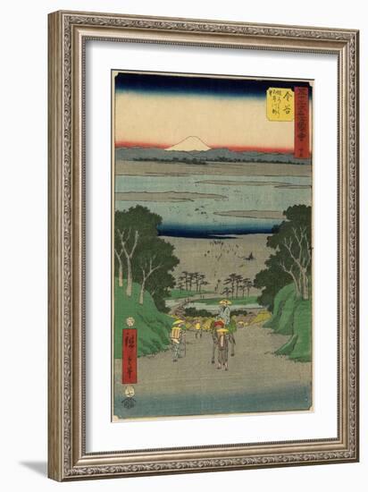 No.25 O-I River, Kanaya, July 1855-Utagawa Hiroshige-Framed Giclee Print