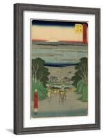 No.25 O-I River, Kanaya, July 1855-Utagawa Hiroshige-Framed Giclee Print