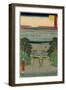 No.25 O-I River, Kanaya, July 1855-Utagawa Hiroshige-Framed Giclee Print