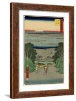 No.25 O-I River, Kanaya, July 1855-Utagawa Hiroshige-Framed Giclee Print