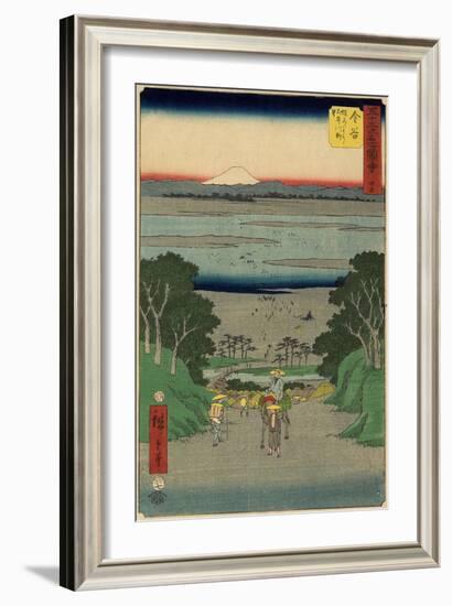 No.25 O-I River, Kanaya, July 1855-Utagawa Hiroshige-Framed Giclee Print