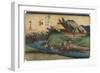 No. 25 Yawata, 1830-1844-Utagawa Hiroshige-Framed Giclee Print