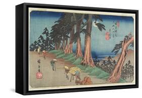 No. 26 Mochizuki, 1830-1844-Utagawa Hiroshige-Framed Stretched Canvas