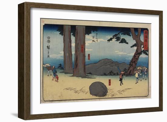 No.26 Nissaka, 1847-1852-Utagawa Hiroshige-Framed Giclee Print