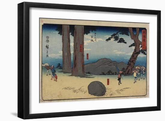 No.26 Nissaka, 1847-1852-Utagawa Hiroshige-Framed Giclee Print