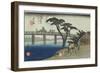 No. 28: Nagakubo, 1836-1838-Utagawa Hiroshige-Framed Giclee Print