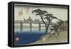 No. 28: Nagakubo, 1836-1838-Utagawa Hiroshige-Framed Stretched Canvas