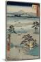 No.29 Ferry on the Tenryu River, Mitsuke, July 1855-Utagawa Hiroshige-Mounted Giclee Print