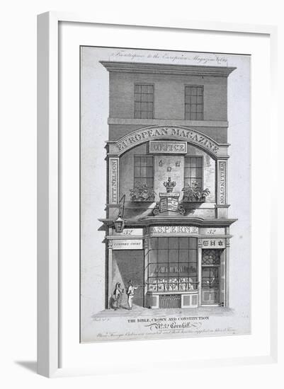 No 32 Cornhill, London, C1800-Samuel Rawle-Framed Giclee Print