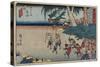No.35 Yoshida, 1847-1852-Utagawa Hiroshige-Stretched Canvas