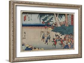 No.35 Yoshida, 1847-1852-Utagawa Hiroshige-Framed Giclee Print