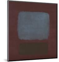 No. 37 / No. 19 (Slate Blue and Brown on Plum), 1958-Mark Rothko-Mounted Art Print