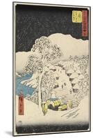 No.38 Yamanaka Village in Fujikawa, July 1855-Utagawa Hiroshige-Mounted Giclee Print