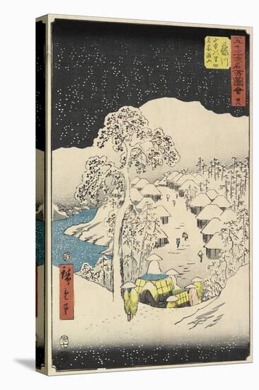 No.38 Yamanaka Village in Fujikawa, July 1855-Utagawa Hiroshige-Stretched Canvas