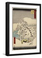 No.38 Yamanaka Village in Fujikawa, July 1855-Utagawa Hiroshige-Framed Giclee Print