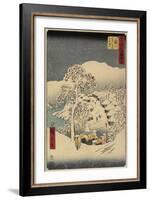 No.38 Yamanaka Village in Fujikawa, July 1855-Utagawa Hiroshige-Framed Giclee Print