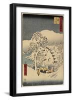 No.38 Yamanaka Village in Fujikawa, July 1855-Utagawa Hiroshige-Framed Giclee Print