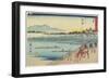 No.39 Okazaki, 1847-1852-Utagawa Hiroshige-Framed Giclee Print