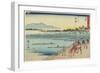 No.39 Okazaki, 1847-1852-Utagawa Hiroshige-Framed Giclee Print