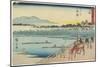 No.39 Okazaki, 1847-1852-Utagawa Hiroshige-Mounted Giclee Print