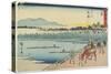 No.39 Okazaki, 1847-1852-Utagawa Hiroshige-Stretched Canvas