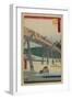 No.39 Yahagi Bridge over Yahagi River, Okazaki, July 1855-Utagawa Hiroshige-Framed Giclee Print