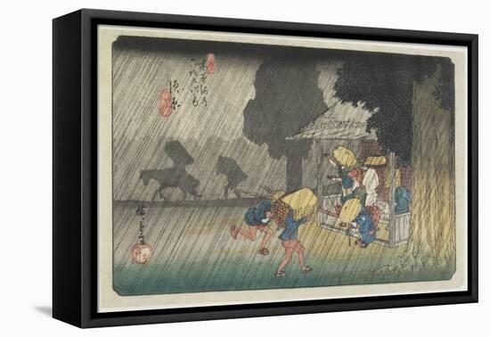 No. 40 Suhara, 1830-1844-Utagawa Hiroshige-Framed Stretched Canvas