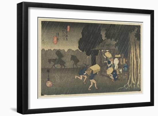 No. 40 Suhara, 1830-1844-Utagawa Hiroshige-Framed Giclee Print