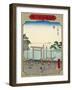 No.42 Shichirigahama Beach in Miya, 1865-null-Framed Giclee Print