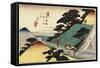 No.43 Tsumago, 1830-1844-Utagawa Hiroshige-Framed Stretched Canvas